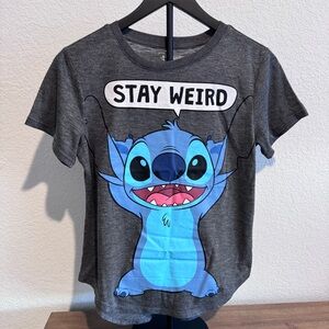 Disney Stitch Stay Weird Graphic tee- youth medium 7/9